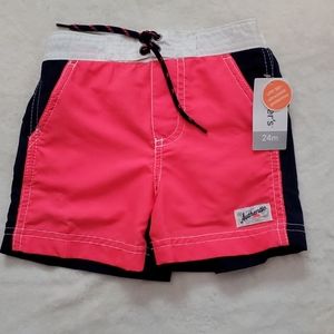 Carters Boys 24M swim Trunks. NWT